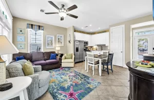 Casita in Paradise 30A, living room and kitchen