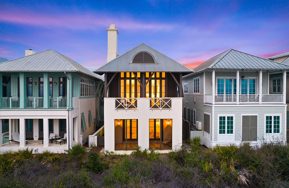 front view of Nest Cottage in Rosemary Beach